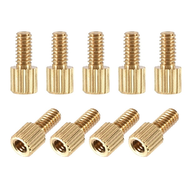M2*3+3-M2*25+3 Knurled Spacer Stand-Off Male-Female Brass Threaded Spacer M2*3+3-M2*25+3 Knurled Spacer Stand-Off Male-Female Brass Threaded Spacer